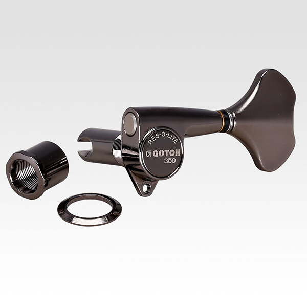 GB350-B-L4 Колки для бас-гитары 4л, черный, Gotoh