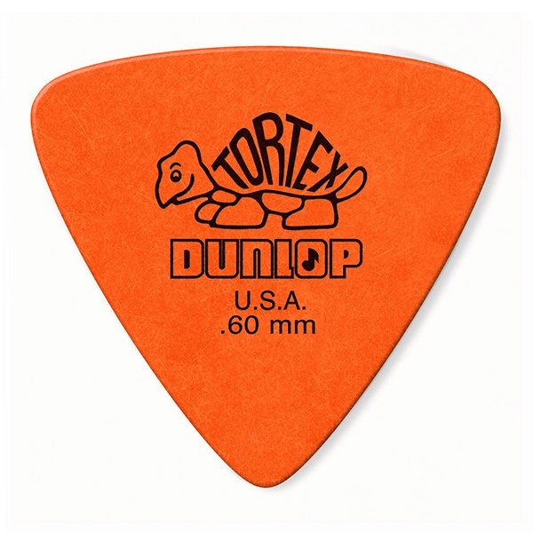 431R.60 Tortex Triangle Медиатор 1шт, толщина 0,60мм, треугольные, Dunlop