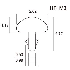 HF-M3 Medium Standard Лады ширина 2.62 мм, один отрезок 50 см. HOSCO