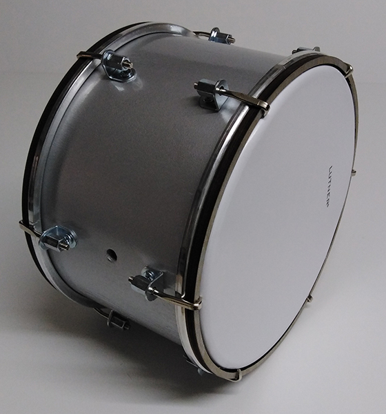 BD-8-2S Барабан 8", 20х13см, настраиваемый, двусторонний, серебристый, Мастерская Бехтеревых