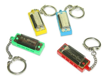 60040ROT Губная гармошка миниатюрная, с кольцом для ключей, красная, Seydel Sohne