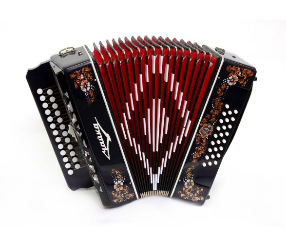 S5XLY-A-BK (S5XYL) Гармонь "Чайка 314" 25х25-III-2, черная, Шуйская гармонь