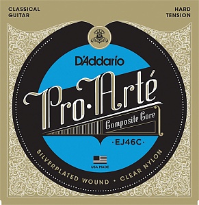 EJ46C COMPOSITE PRO ARTE Струны для классической гитары нейлоновые/композитные Hard D`Addario
