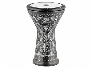 HE-3218 Bass Doumbek Aluminum Барабан думбек 10" х 18 1/4" басовый, алюминий, гравировка, Meinl