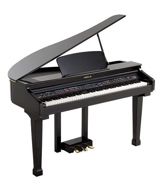 Grand-120-BLACK Цифровой рояль, с автоаккомпанементом, черный, Orla