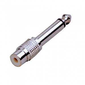 CC301 Переходник (разъем переходной) 1/4" (6,35мм), моно, штекер - RCA, гнездо, Soundking