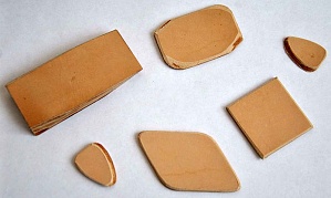 P04-Медиатор кожаный для балалайки контрабас, 1 шт.Мозеръ