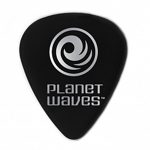 1CBK4-10 Celluloid Medium Медиатор премиум-класса черный, средний, целлулоид, Planet Waves
