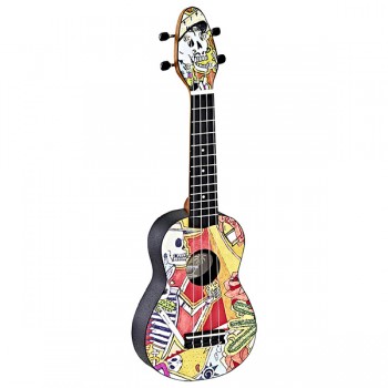 K2-EM Keiki Designer Series Укулеле сопрано, с чехлом и тюнером, Ortega