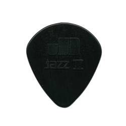47P2S Nylon Jazz II Медиатор  1 шт, 1,18мм, черные, Dunlop