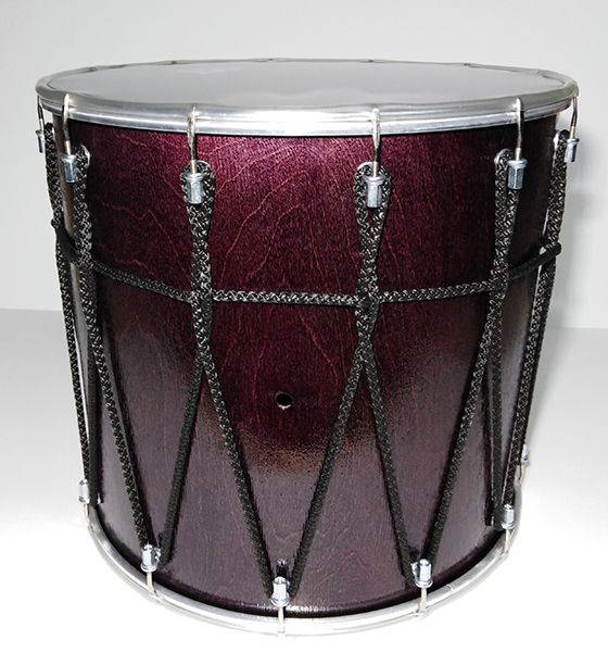 BK-14Ev Барабан кавказский 14" с веревкой, 34х35,6 см, цвет -эбен, Мастерская Бехтеревых