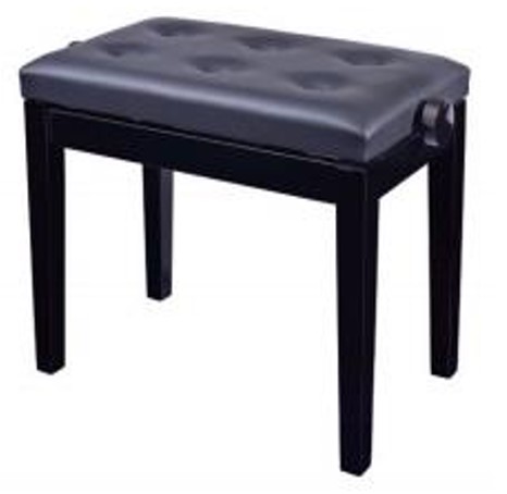 HY-DX15-GLOSS-BLACK Банкетка, черный/черный, искусственная кожа, Rin