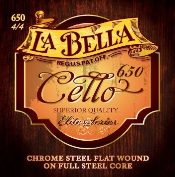 650 4/4 Комплект струн для виолончели. La Bella