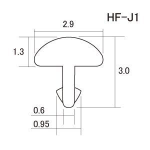 HF-J1 Jumbo, Лады ширина 2.9 мм, один отрезок 50 см. HOSCO