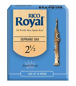 RIB1025 Rico Royal Трость для саксофона-сопрано, размер 2.5, 1 шт. Rico