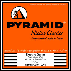456100 Nickel Classics Комплект струн для электрогитары, никель, 13-56, Pyramid