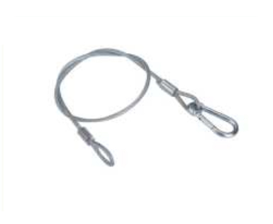 BXS04S760-PVC Страховочный трос, 760мм, 60кг, Laudio