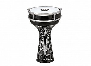 HE-124 Aluminum Барабан дарбука 8" x 14 1/2", алюминий, гравировка, черный, Meinl