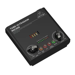 (INV) BEHRINGER MIC300 - ламповый предусилитель, лампа 12AX7, Pad, встроенный лимитер /+48В