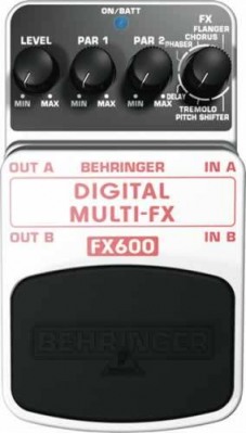FX600 педаль цифровых стереофонических эффектов (фленджер, хорус, фейзер, дилей и др.) Behringer 