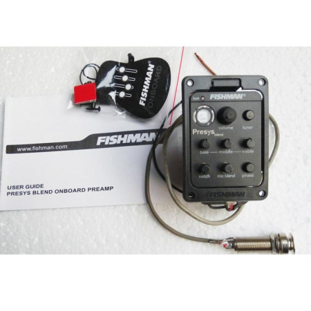 Fishman 301 Presys Mic Blend Звукосниматель для акустической гитары врезной, встроенный тюнер