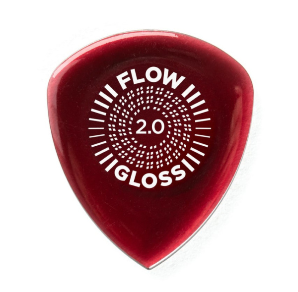 550P2.0 (550R2.0) Flow Gloss Медиаторы 1шт, толщина 2мм, Dunlop