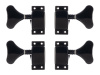 JB-120C-2+2-BK Колки для бас-гитары 2+2, черные, Paxphil