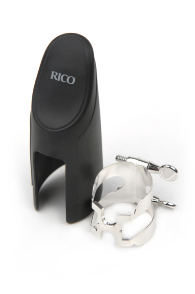 HAS1S H-Ligature Лигатура с колпачком для саксофона альт, посеребренная, Rico