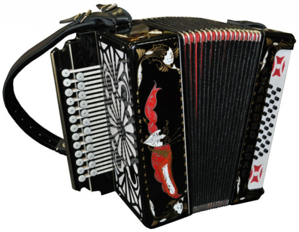 Гармонь «Куликово поле» (Г-12) ЗАКАЗНАЯ, тональность "Соль-мажор". Тульская Гармонь