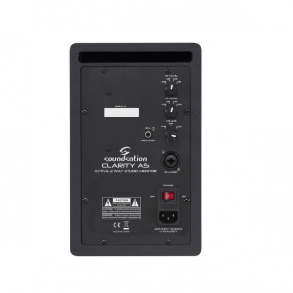 Clarity-A5 (L866L) Студийный монитор, черный, Soundsation