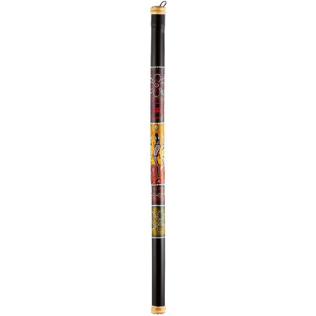 MEINL RS1BK-XL - палка дождя 120 см - материал - бамбук, фон черный, цветной рисунок