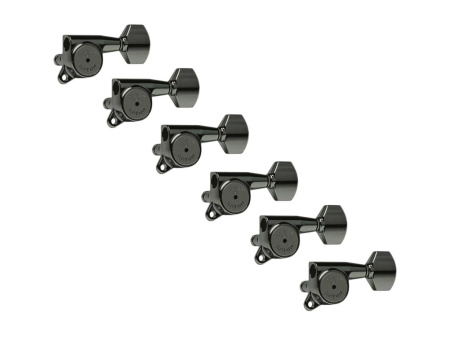 SG381-HAPM-07-B-L6 Колки для гитары 6л, локовые, черные, Gotoh