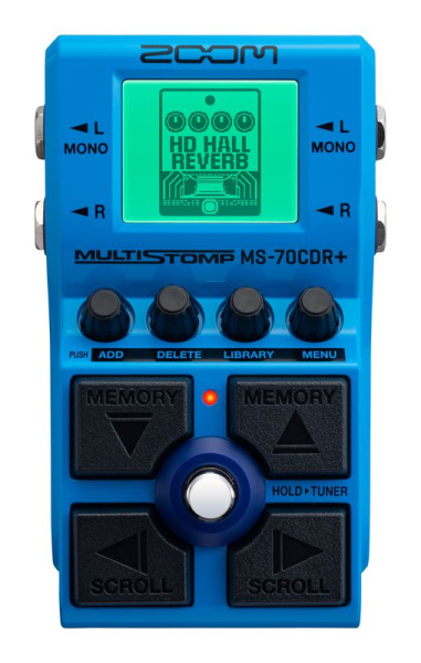 MS-70CDR+ Chorus, Delays, & Reverbs педаль эффектов для электрогитары, ZOOM