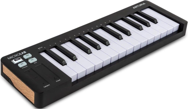 MicroLab MK3 Black MIDI-клавиатура, 25 клавиш, черный цвет. ARTURIA 