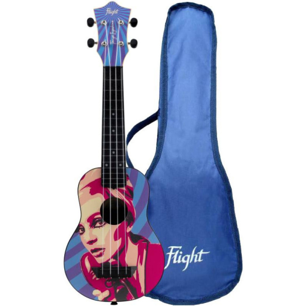 TUS TATIANA/Татьяна Инюшина Укулеле сопрано, чехол в комплекте, FLIGHT
