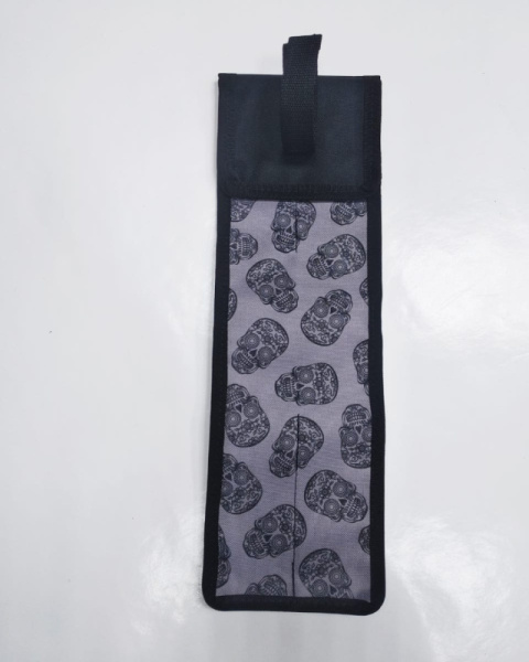 MZ-CHDS-2skull2 Чехол для барабанных палочек ткань "череп 2", MEZZO