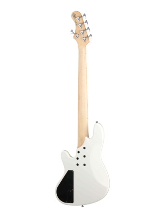 NJS5-WHT Elrick NJS Series Бас-гитара 5-струнная, белая, с чехлом, Cort