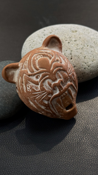 MN-OSS-15 Окарина средняя сувенирная Тигр, Мастерская Никифорова