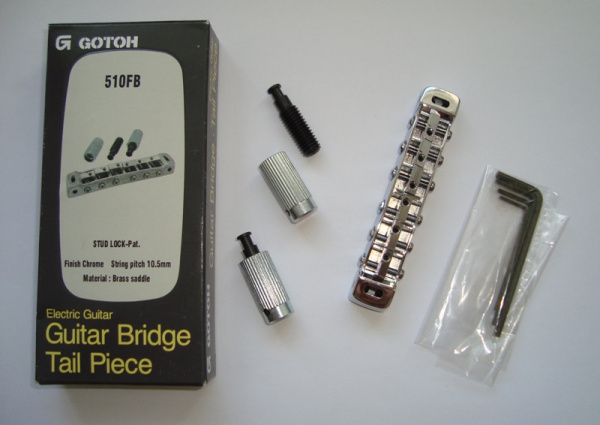 510FB C Бридж для электрогитары, хром. Gotoh (Made in Japan)