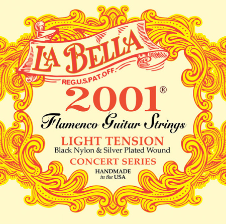 2001FL Flamenco Light Tension Профессиональные нейлоновые струны для классической гита. La Bella
