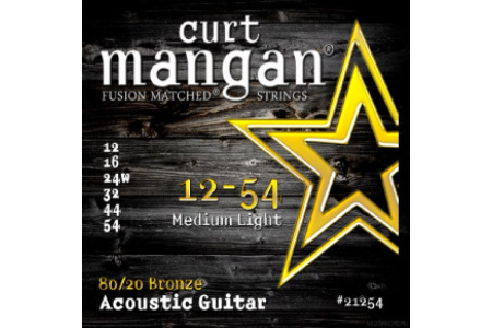 (TDN) Curt Mangan 80/20 Bronze Medium Light Set 12-54