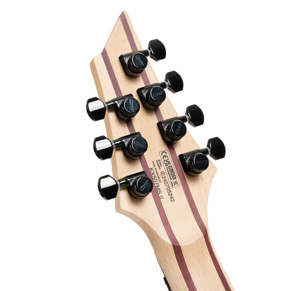 KX507MS-Pale-Moon-NBB KX Series Электрогитара мультимензурная 7-струнная, черная, Cort