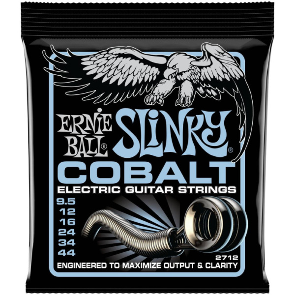 P02712 COBALT SLINKY PRIMO Комплект струн для электрогитары, 9.5-44, ERNIE BALL