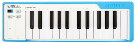 MicroLab Blue MIDI-клавиатура, 25 клавиш, синий цвет. ARTURIA 