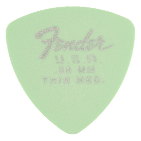 346 DURA-TONE .58 12 PK SFG медиатор 0.58 мм, цвет зелёный. FENDER