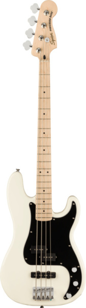 SQUIER Affinity Precision Bass PJ MN Olympic White бас-гитара, цвет белый, FENDER
