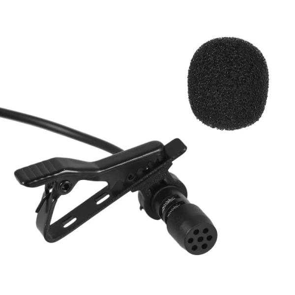D5164 Петличный микрофон для телефона, в комплекте переходник на jack 3.5mm stereo. Andoer