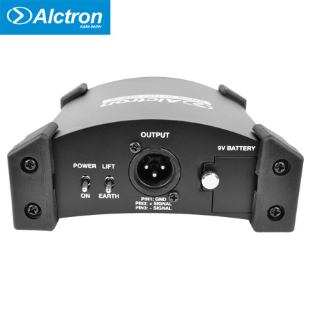 DI100 D.I. Box Преобразователь акустического сигнала (ди-бокс), активный, Alctron