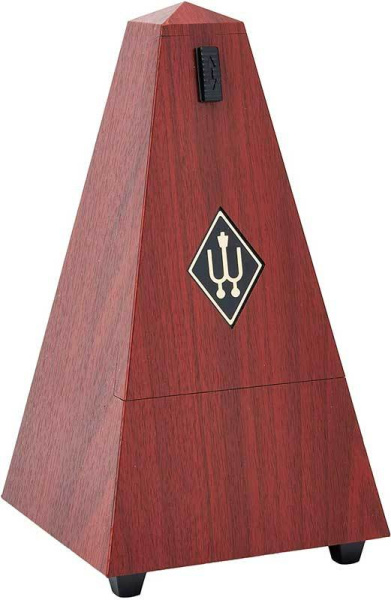 845111 Maelzel Метроном механический, пластик, цвет красное дерево, без звоночка, Wittner