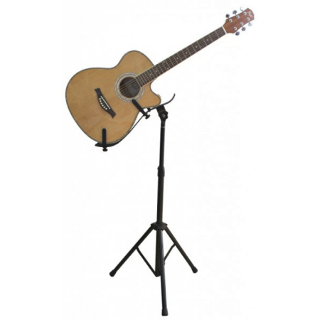 GS050-1 Стойка для акустической гитары, концертная, тренога, с горизонтальным положением. VESTON